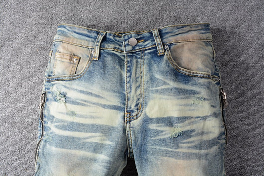 Jeans Slim Fit con Costuras en las Rodillas - Image 5