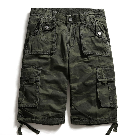 Shorts Cargo Camuflaje de Algodón para Verano - Image 8