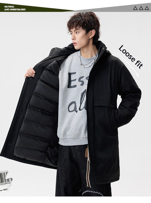Abrigo Hombre Suelto Impermeable Moderno y Cálido - Image 29