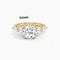 Light Luxury S925 Sterling Plateado Inlaid Moissanite D Color 1 Karat Ring US Tamaño 5 Round
