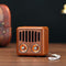 Parlante Bluetooth Retro en Madera de Nogal