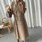 Vestido Sastre Doble Botonadura con Pliegues