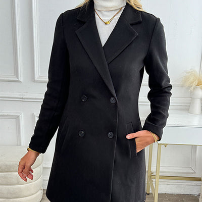 Abrigo Trench Ajustado con Cuello Sastre para Mujer - Image 17