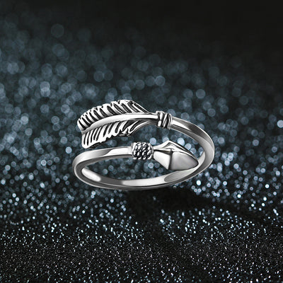 Anillos de Pareja con Flecha del Amor - Diseño Minimalista para Parejas - Image 3
