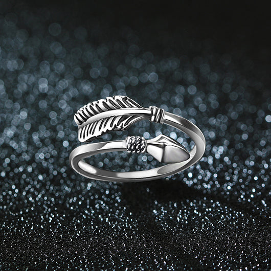 Anillos de Pareja con Flecha del Amor - Diseño Minimalista para Parejas - Image 3