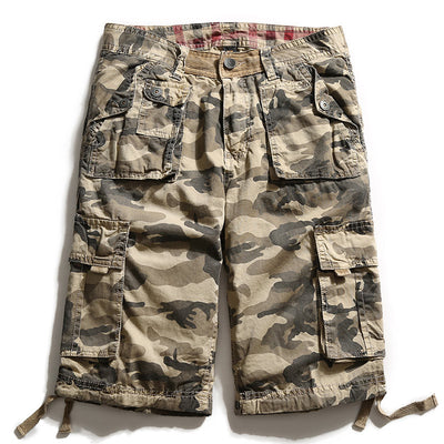 Shorts Cargo Camuflaje de Algodón para Verano