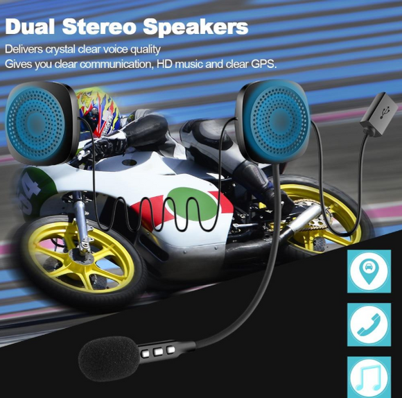 Casco Inteligente con Bluetooth - Sistema de Comunicación Inalámbrica para Motocicleta