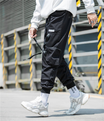 Pantalones Harem Casuales para Hombre con Múltiples Bolsillos - Image 3