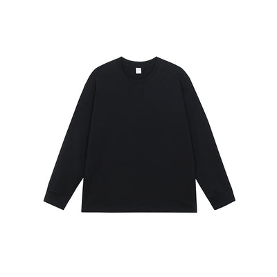 Camiseta Manga Larga Básica de Algodón Puro para Hombre - Image 23