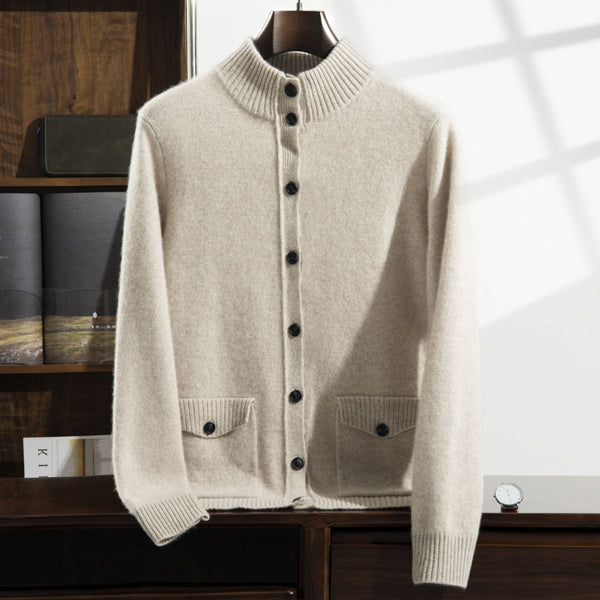 Chaqueta Casual de Cuello Alto para Hombre - Abrigo Versátil y Cálido