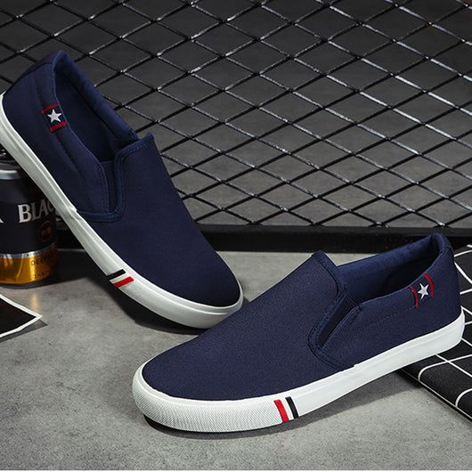 Zapatos de Lona Casual para Hombre - Estilo Coreano Vulcanizados Blancos - Image 7