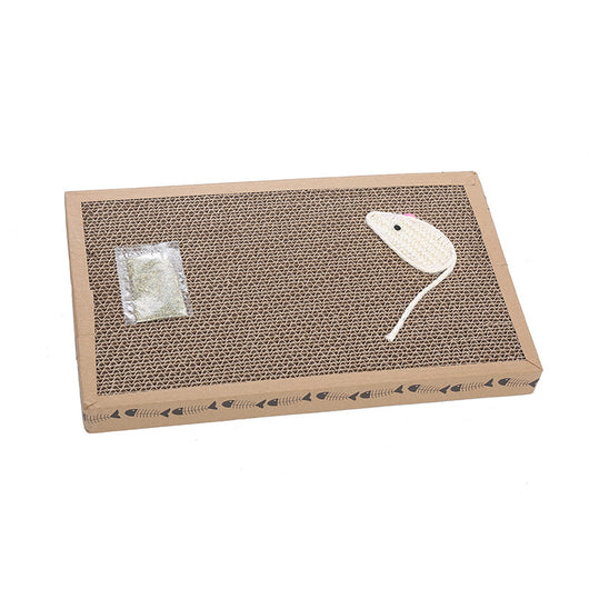 Rascador para Gatos con Tablero de Sisal y Juguete Ratón con Catnip - Image 2