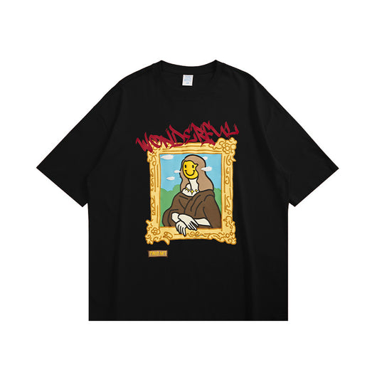 Camiseta Clásica Suelta Estampada de Manga Corta para Hombre - Image 5
