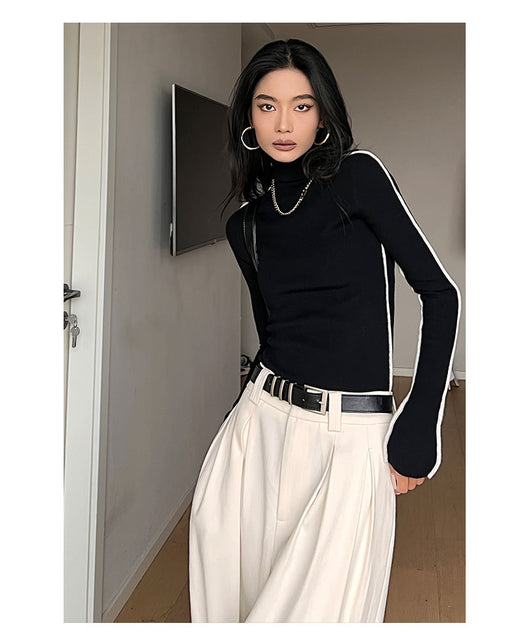 Pantalones Casuales Blancos de Cintura Alta Corte Recto para Mujer - Image 10