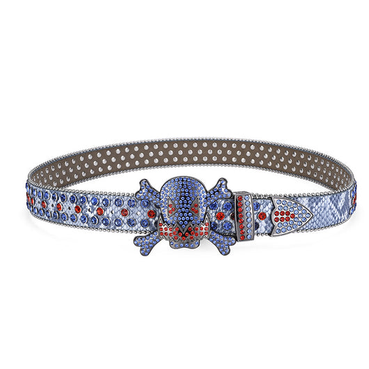 Cinturón Hip Hop Decorativo con Hebilla Negra y Incrustaciones de Diamantes de Imitación - Image 11