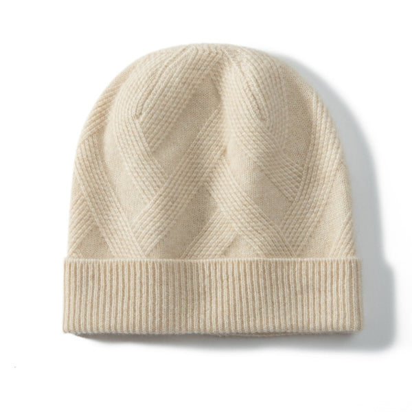 Gorro de Cachemira Pura para Mujer - Tejido Grueso con Diseño Retorcido - Image 6