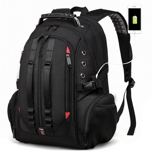 Mochila Escolar de Gran Capacidad Impermeable con Puerto de Carga y Compartimento para Auriculares - Image 3