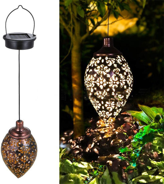 Lámpara Solar de Hierro Forjado para Jardín - Esfera Decorativa - Image 7