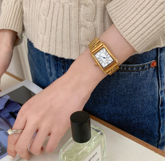 Reloj Retro Dorado Acero Inoxidable para Mujer Estilo Vintage - Image 5