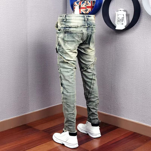 Jeans Casual Rotos para Hombre - Estilo Versátil y Moderno - Image 15