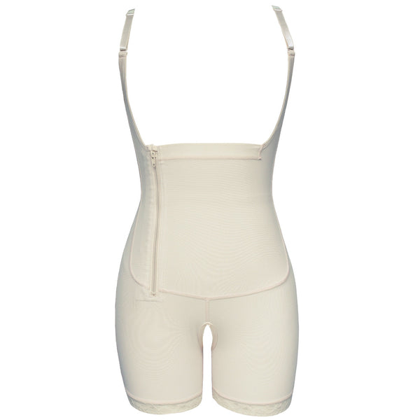 Jumpsuit Enterizo Melocotón con Corset para Mujer Talla Grande - Image 3