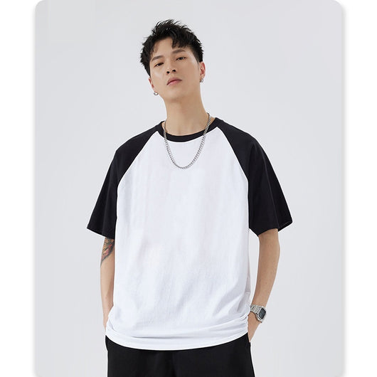Camiseta Holgada de Algodón con Manga Raglán para Hombre - Image 3