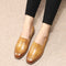 Zapatos Planos de Cuero Estilo Retro Inglés