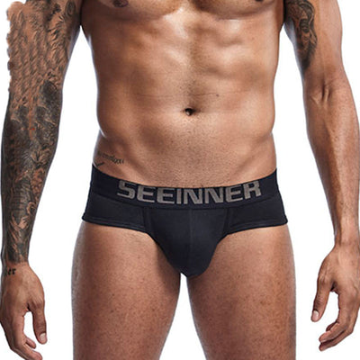 Bóxer Hombre Algodón Transpirable Levantador Cintura Baja Color Liso - Image 4