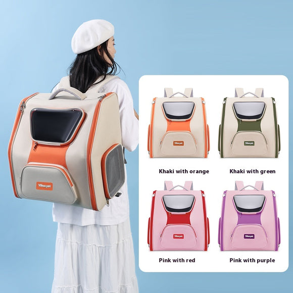 Bolsa Transportadora Panorámica para Gatos - Gran Capacidad