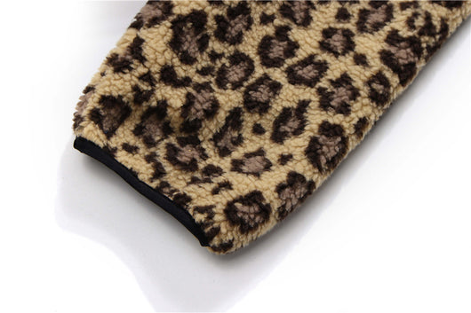 Jersey de Algodón Polar con Estampado Leopardo y Letras Bordadas - Image 10