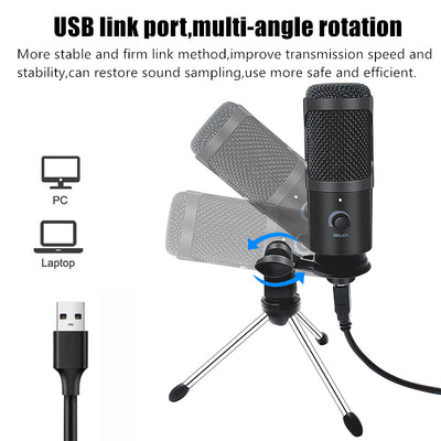 Micrófono Profesional para Streaming en Vivo - Conexión por Cable para Computadora y Celular - Image 20
