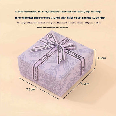 Caja de Almacenamiento para Joyas con Anillo Púrpura Lavanda - Image 11