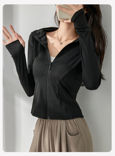 Chaqueta Deportiva para Yoga Mujer Manga Larga Protección Solar Ropa Outdoor - Image 26