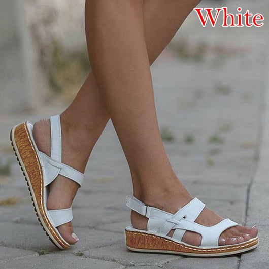 Sandalias Casuales Estilo Universitario con Tacón Bajo - Image 12