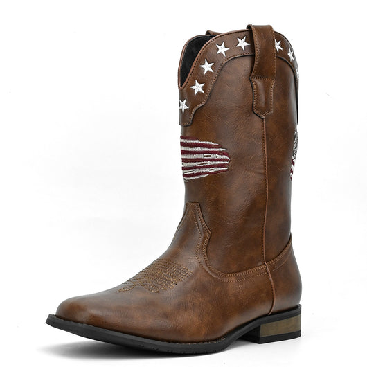 Bota Vaquera Occidental Estrella de Cinco Puntas para Hombre - Image 21