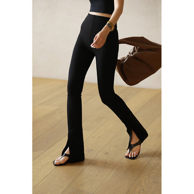 Pantalones Bootcut con Abertura Lateral - Tela Suave y Delicada - Image 6