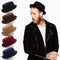 Sombrero Fedora Retro Ajustable de Ala Plana para Hombre