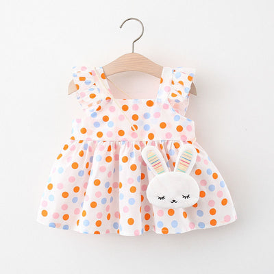 Vestido Infantil Niña Verano Sin Mangas Estampado - Image 33