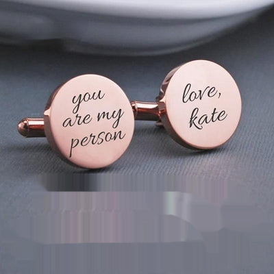 Gemelos Personalizados de Lujo para Hombre con Grabado de Nombre - Image 5