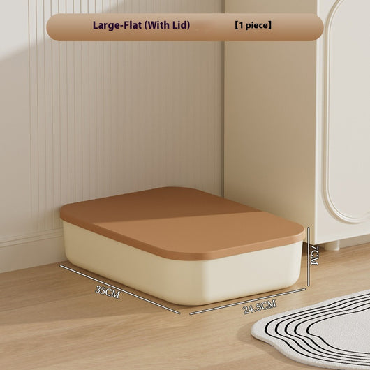 Caja de Almacenamiento Grande con Tapa para Ropa y Accesorios - Diseño Crema - Image 7