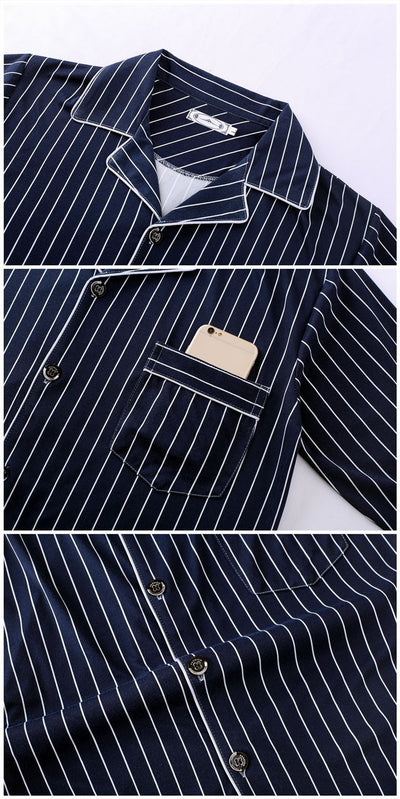 Pijama Minimalista de Manga Larga para Hombre - Image 43
