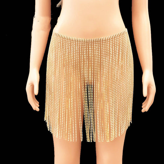 Cinturón de Cadena Corporal con Brillantes y Flecos para Mujer - Image 6