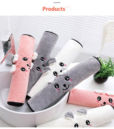 Juego de Toallas de Baño Coral Velvet con Diseño Orejas de Conejo y Koala - Set Regalo - Image 28