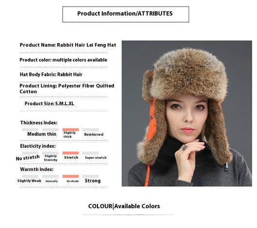 Gorro Térmico Unisex de Piel de Conejo con Protección Auditiva para Clima Frío - Image 21
