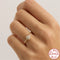 Anillo de Moissanita con Esquinas Redondeadas Wind en Oro 18K