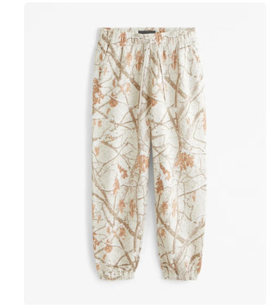 Pantalones para Hombre con Impresión Digital 3D Diseño de Hojas - Image 3