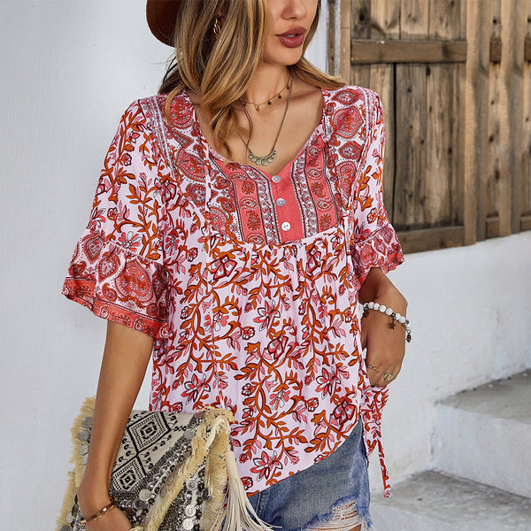 Blusa Suelta de Verano para Mujer - Estilo Personalizado y Cómodo