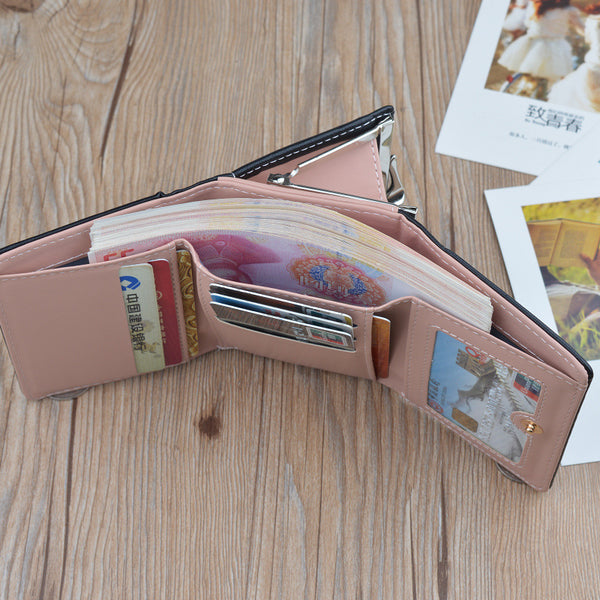 Billetera Vintage Compacta para Mujer