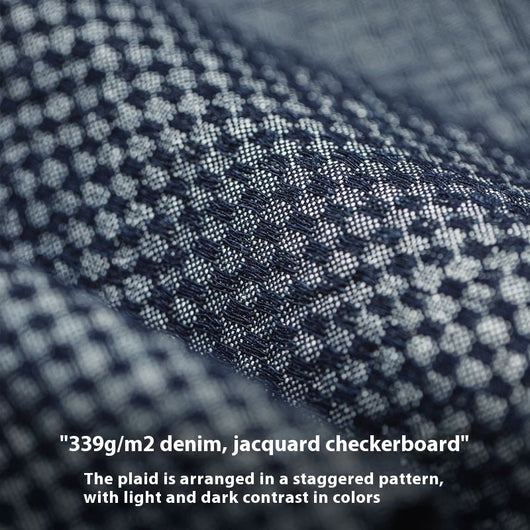 Chaqueta Denim Cuadros Retro Americana Holgada - Image 3