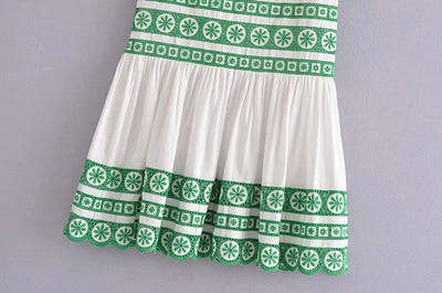 Falda Midi Talle Alto Reductora con Bordados - Image 15